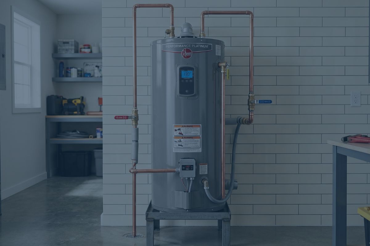 Electric water heater installation in Tacoma